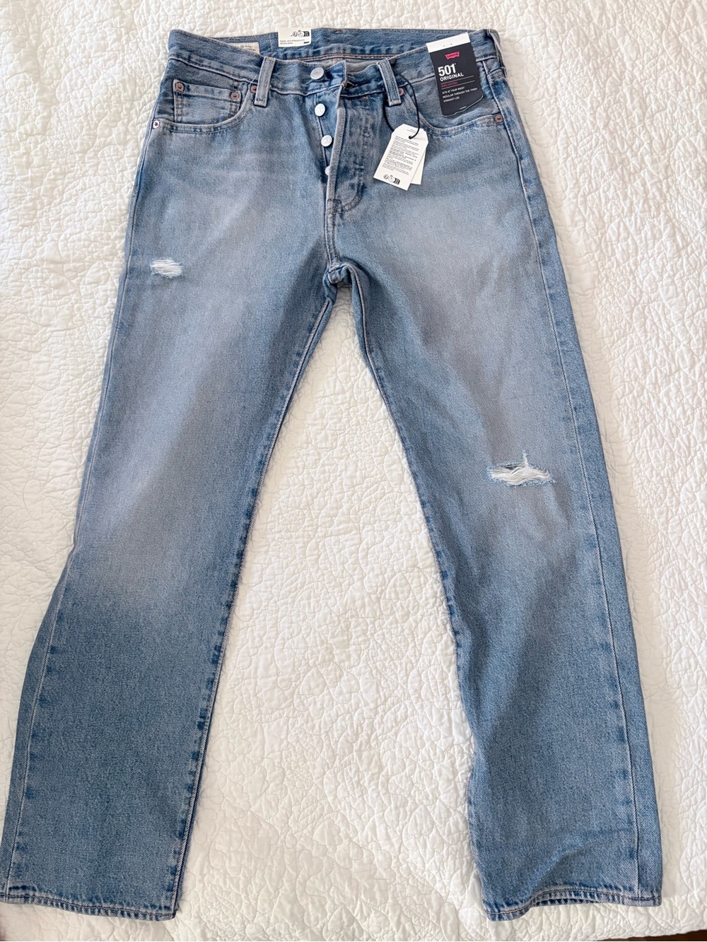 NWT Levi's Premium 501 Original Men’s Jeans - Color: Delanore 30 x30